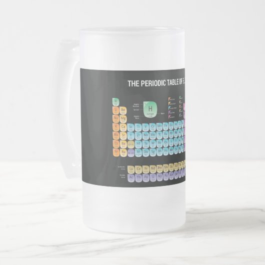 Chope Givrée Tableau périodique des éléments lancer l'oreiller (Devant gauche)