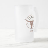 Chope Givrée Texas Longhorn personnalisé (Devant droit)