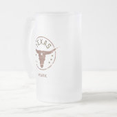 Chope Givrée Texas Longhorn personnalisé (Devant gauche)