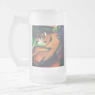 Chope Givrée Tigre En Style Art Géométrique Franz Marc