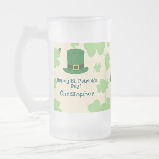 Chope Givrée Trèfles, lutins & Bière glacée au Pot d'Or (Gauche)