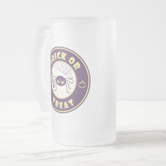 Chope Givrée Trick ou traiter l'araignée halloween style Starbu (Devant gauche)