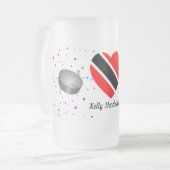 Chope Givrée Trinité-et-Tobago Drapeau & Steelpan avec votre no (Devant gauche)