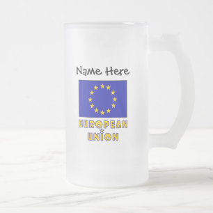 Chope Givrée Union Européenne et Drapeau UE Personnalisés