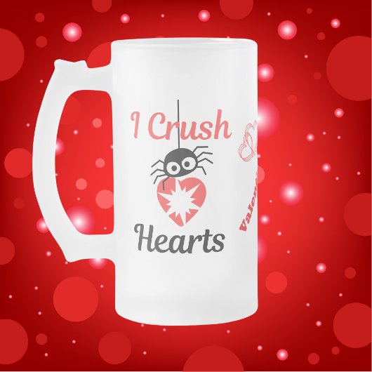 Chope Givrée Valentine's I Crush Hearts mignon araignée |