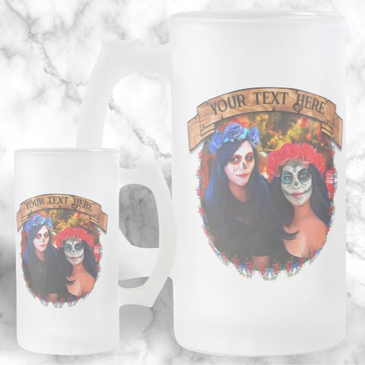 Chope Givrée Vallarta Catrinas avec fleurs et bougies 1718