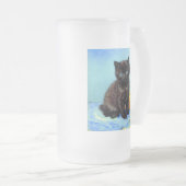 Chope Givrée Van Gogh Black Kitten avec fils (Devant droit)