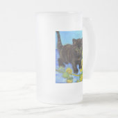 Chope Givrée Van Gogh Style Chat avec tournesol (Devant droit)