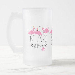 Chope Givrée Vecteur rose mignon de prime de flamants