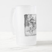 Chope Givrée Vélo de saleté roulant dans les bois (Devant gauche)