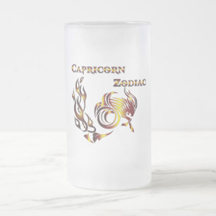 Chope Givrée Verre à bière Capricorne Zodiaque