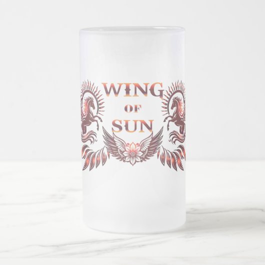 Chope Givrée Verre à bière Wing of Sun (Centre)