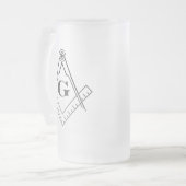 Chope Givrée Verre de bière de carré et de boussole (Devant gauche)