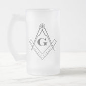 Chope Givrée Verre de bière de carré et de boussole (Gauche)