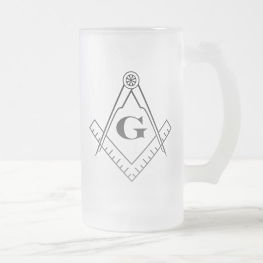 Chope Givrée Verre de bière de carré et de boussole (Droit)