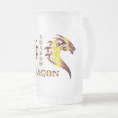 Chope Givrée Verre de bière Dragon Ombre (Devant droit)