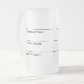 Chope Givrée Verre de boissons de Martin Luther (Devant gauche)