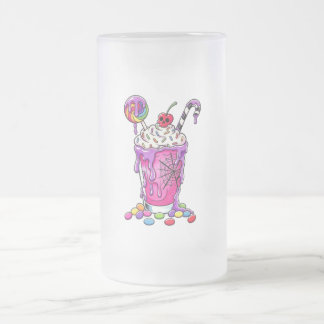 Chope Givrée Verre dépoli graphique bas de gamme - milkshake ef