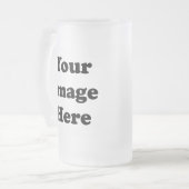 Chope Givrée Verre givré Tankard de modèle vide fait sur (Devant gauche)