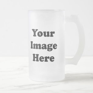 Chope Givrée Verre givré Tankard de modèle vide fait sur