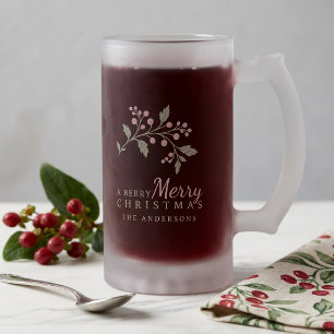 Chope Givrée Vigne et baie Joyeux Noël Motif ID1337