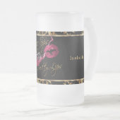 Chope Givrée Vins et jolies lèvres roses - Marbre (Devant droit)