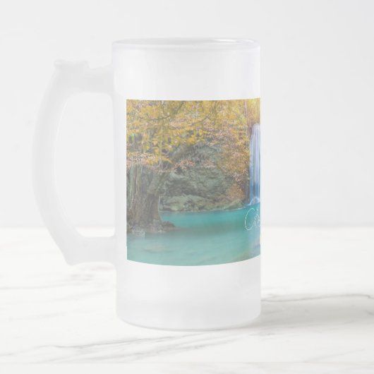 Chope Givrée Vue d'automne de la cascade d'Erawan Thaïlande (Gauche)