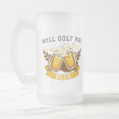 Chope Givrée Will GOLF pour la bière | personnalisable (Gauche)