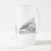 Chope Givrée Wolf and Raven black and white design (Devant droit)