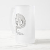 Chope Givrée Wolfdragon noir et blanc Design (Devant gauche)