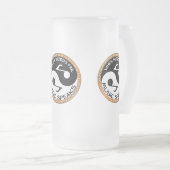 Chope Givrée Yin Yang avec des mots de musique (Devant droit)