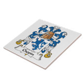 Chopin Family Crest Tegeltje (Zijkant)