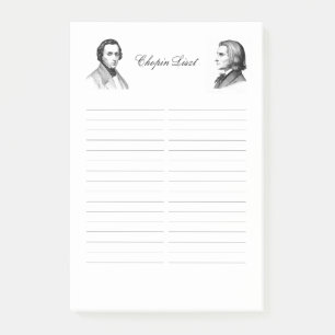 Chopin Liszt shopping list Post-it® Notes