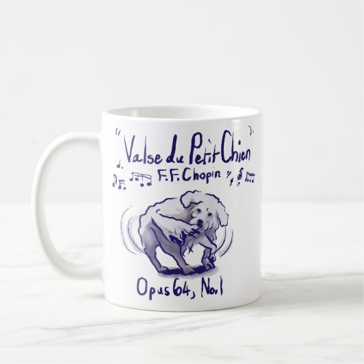Chopin Minute Waltz Mug (Gauche)