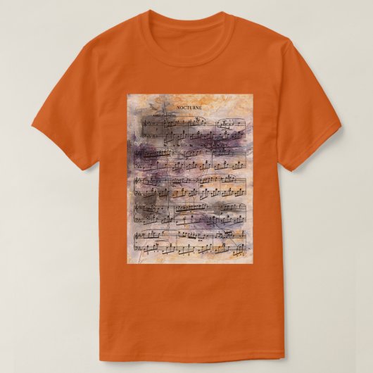 Chopin Nocturne T-shirt (Design voorkant)
