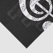 Chopin Nocturne Treble Clef op. 9, nr. 1 Tissuepapier (Detail)