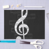 Chopin Nocturne Treble Clef op. 9, nr. 1 Tissuepapier (Craft)