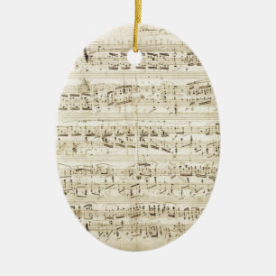 Chopin-vel muziek keramisch ornament
