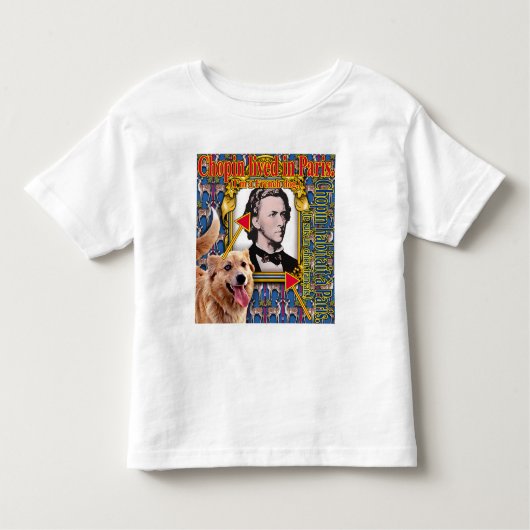 Chopin woonde in Parijs. Toddler T-Shirt (Voorkant)
