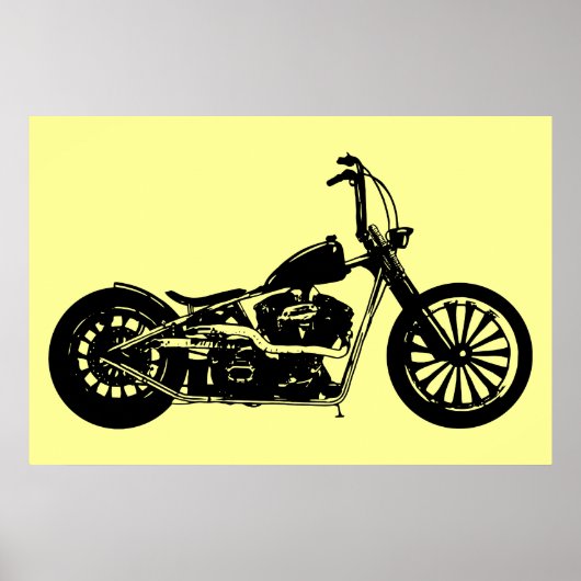 Chopper Bike Poster (Voorkant)