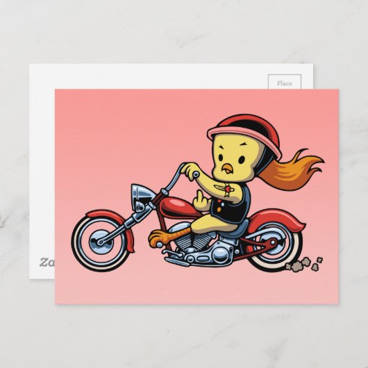 Chopper Chick-notx Briefkaart (Voorkant / Achterkant)