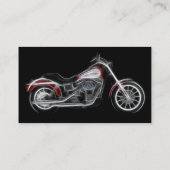 Chopper Hog-zwaargewicht motorfiets Visitekaartje (Achterkant)