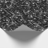 Chopper Mania Print Patroon Cadeaupapier (Hoek)