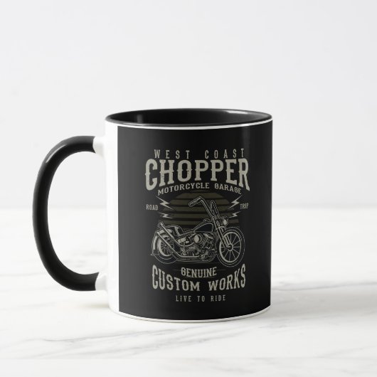 Chopper Motorcycle, Mug Mok (Links)