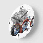 Chopper.motorfiets Ronde Klok (Hoek)