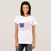 Chopper-vlag-golf T-shirt (Voorkant volledig)