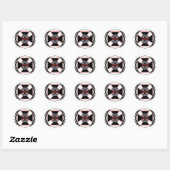 choppermaniak ronde sticker (Vel)