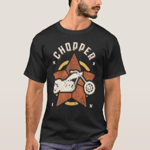 Choppermotor Retro Klassieke T-shirt