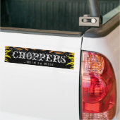 Choppers Mild tegen Wilde Biker Bumpersticker (Op Truck)