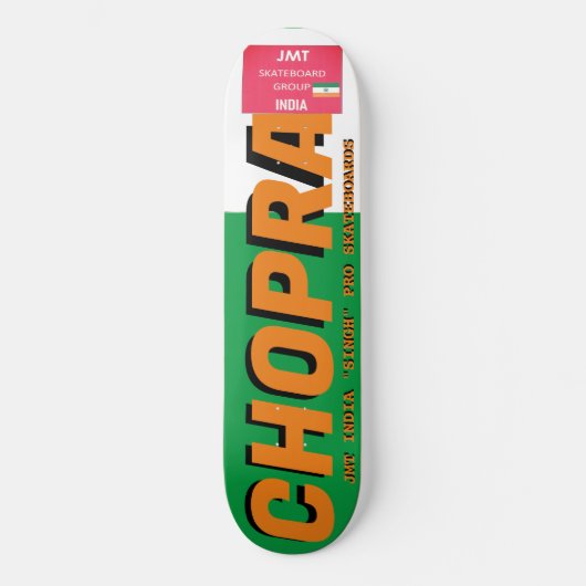 CHOPRA JMT INDIA 8 Pont de Skateboard 1/4" (Recto)
